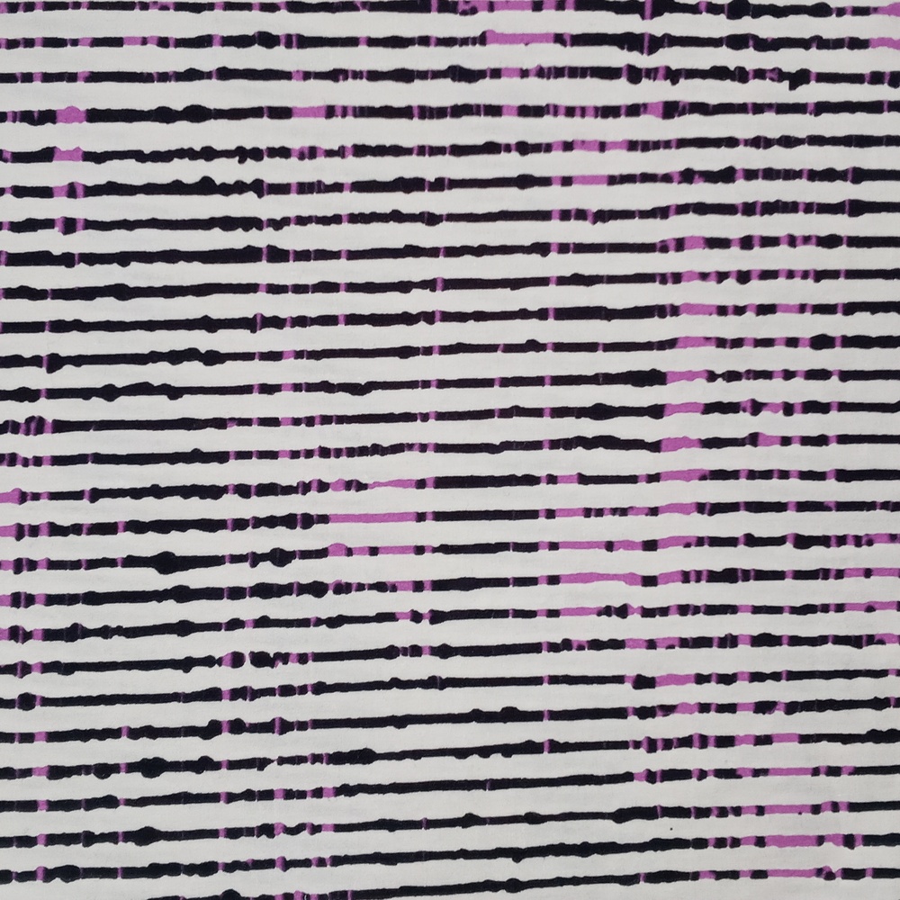 💘Carolina Herrera💘 - Black/White/Pink Stripe Pleated Cotton Midi Dress - Picture 4 of 15